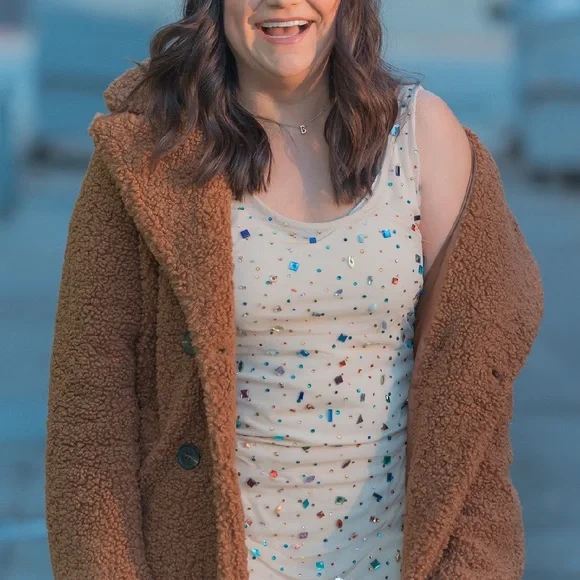 ANTHROPOLOGIE | Let Me Be Bejeweled Mesh Maxi Dress - Picture 8 of 8